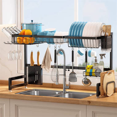 Rebrilliant Whittingham Deluxe Stainless Steel Countertop Dish Rack &  Reviews