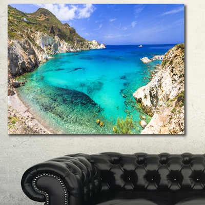 « grèce beaches of milos island », reproduction de photo sur toile tendue