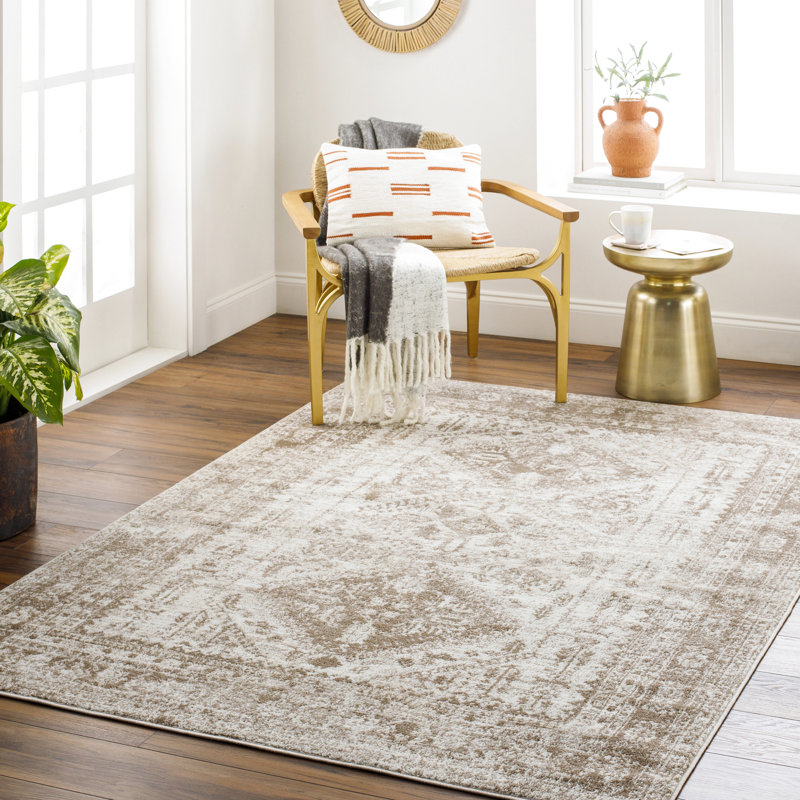 Tapis oriental Fitz, Light Brown, Rectangle 4' x 6'
