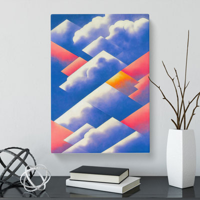 Cloudy Sky Modern - Wrapped Canvas