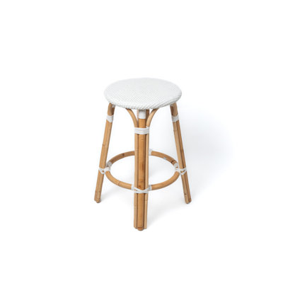 Tabouret de comptoir en rotin Bistro
