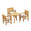Devon Outdoor 4 - Piece Teak Dining Set