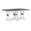 Berlin Gardens Garden Classic Regular Top With White Base Rectangular Counter Height Table-1058096565-1058096546