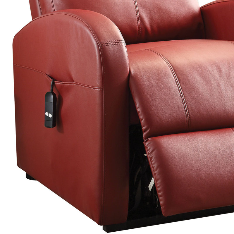 Ricardo Synthetic Leather Power Motion Recliner Withlift, Red