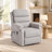 30" W Upholstered Power Recliner with Massage and Heating Side Pockets -Light Gray-1828289419