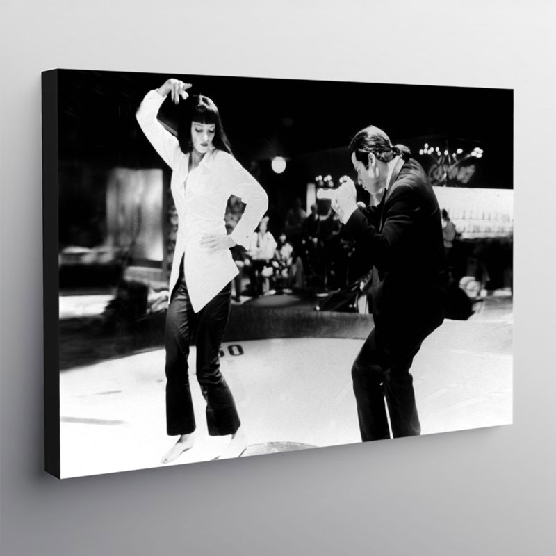 Pulp Fiction Dance Twist Contest - Wrapped Canvas Print, 84cm H x 120cm W x 3.8cm D
