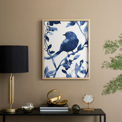 Reproduction encadrée FLORAL Series DLXVI - bois massif