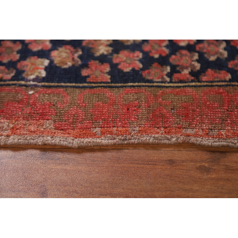 Tapis turc Karabagh pré-1900 à teinture végétale antique fabriqué à la main 4 x 6