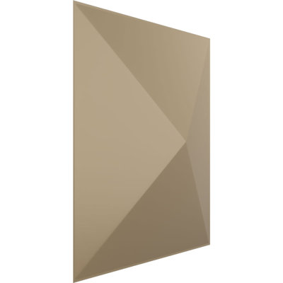 Panneau mural 3D décoratif Sellek EnduraWall l 11 7/8 po x H 11 7/8 po, brume champagne métallique universelle (couvre 0,98 pi2)