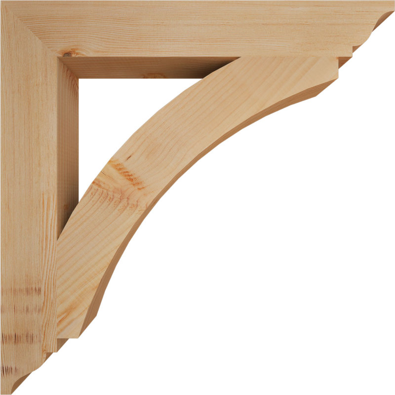 Support traditionnel Thorton, Douglas (lisse), H 28 po x l 3,5 po x P 28 po