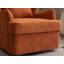 Fauteuil rembourré pivotant avec repose-pieds-1709283952