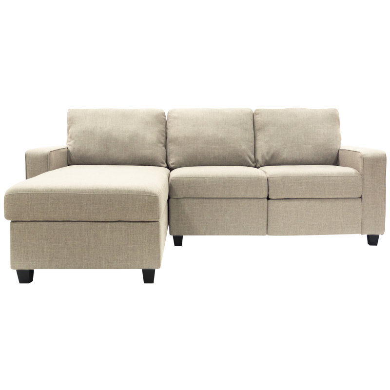 Serta Palisades Reclining Sectional Sofa with Storage Chaise, Beige, Left Hand Facing