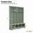 Farmhouse 59"W Wide Hall Tree with 8 Hooks-410281293