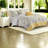 Modern Farmhouse Bedding Sets, Yellow Polyester Comforter Set With Decorative Throw Pillows For Full/queen