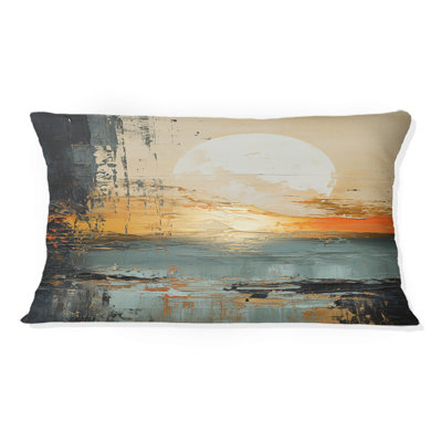 Coussin moderne Modern Coastal Mystic Sunrise I