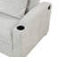 Canapé-lit convertible en chenille de 61,6 po avec dossier ajustable, 2 coussins, porte-gobelets, ports USB pour le salon et un appartement-904513189