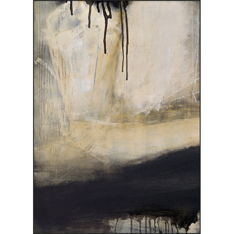 Gone 1 - Peinture sur toile avec cadre flottant