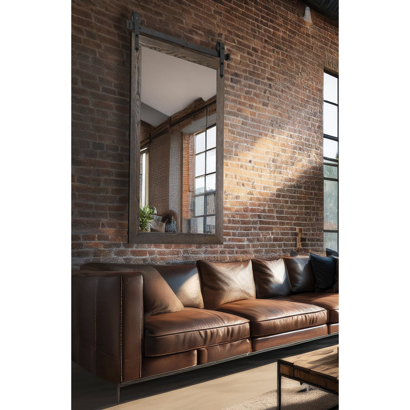 Miroir Rayne Miroirs Ozark, 46 po x 33 po, Ébène