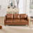 Azriah 80.31'' Faux Leather Square Arm Sofa-1714157758