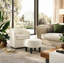 Fauteuil d'appoint pivotant avec repose-pieds 24,4 po-1423493849
