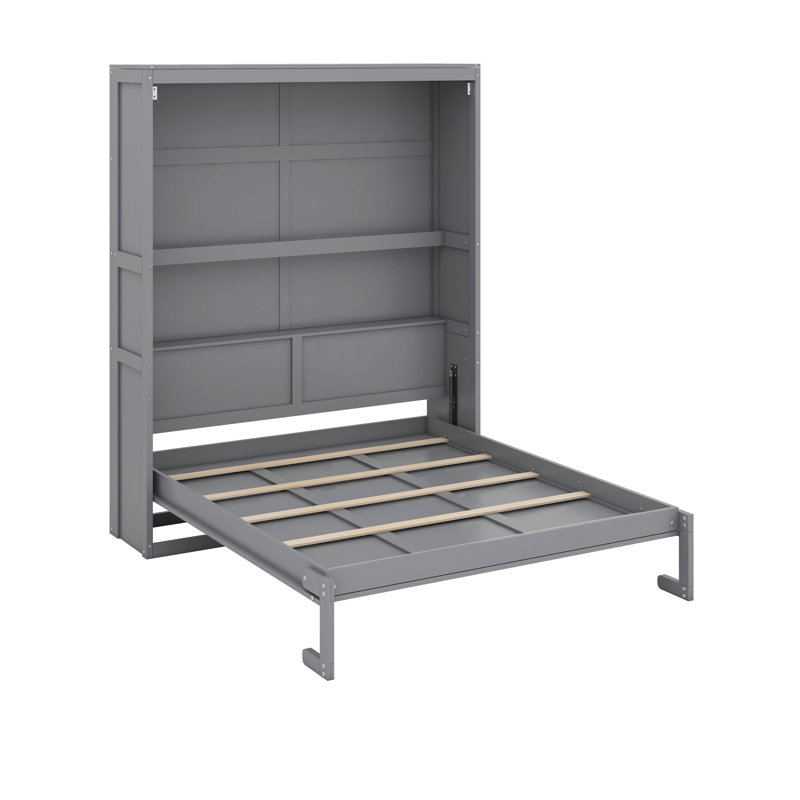 Grand lit escamotable avec tablettes