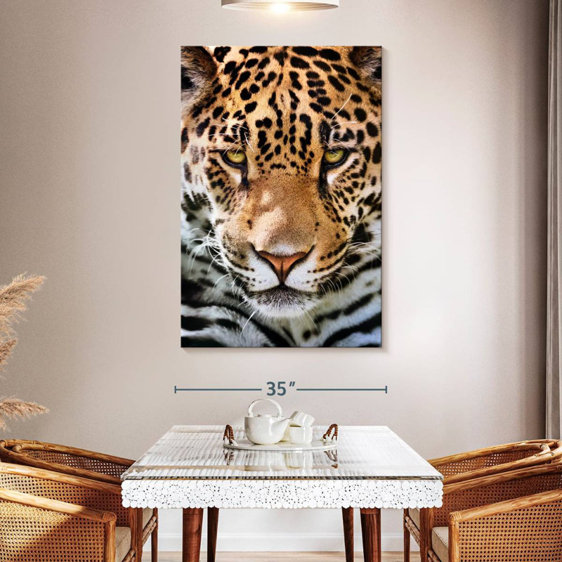 Brampt Frowning Jaguar, 51" H x 34" W