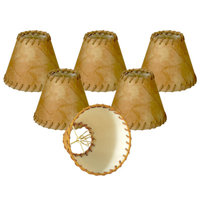5'' H Faux Leather Empire Lamp Shade
