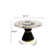 Ryding Modern Round Sintered Stone Dining Table with Rotating Tray