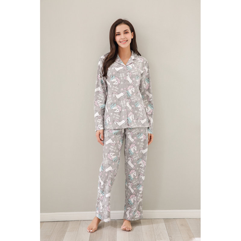 Ensemble de pyjama en satin à droite pour femme Mesdames été, M, Rose