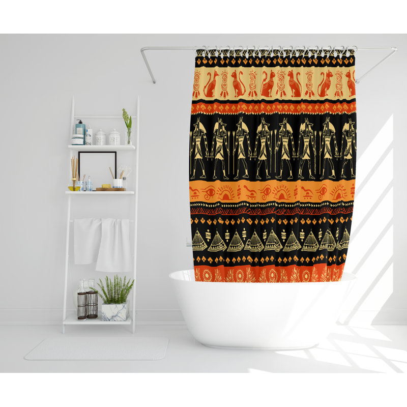 Spurgh Polyester Shower Curtain, 168cm H x 168cm W