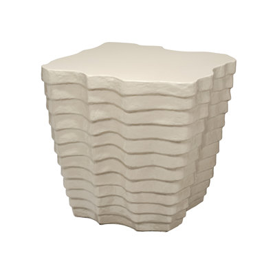 Strata Side Table, Cream