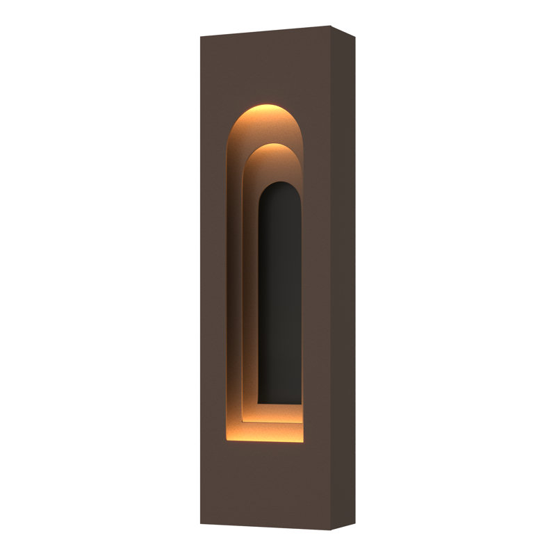 Procession Arch Aluminum Outdoor Flush Mount, 27.5" H x 8" W x 3.9" D, Coastal Bronze, Coastal Black