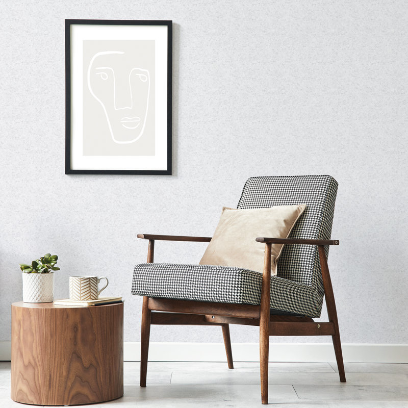 Amalburga 10m x 53cm Matte Wallpaper Roll, Grey