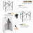 4" W x 4" D Steel Pop-Up Canopy Portable Privacy Dressing Room-93980053