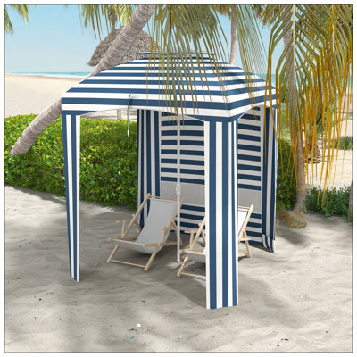 Parasol de plage portatif 5,8 pi x 5,8 pi