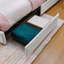 Lit simple avec grande tête de lit en lapin, télécommande à DEL, 4 tiroirs de rangement, tissu Boucle, doux et doux, chambre à coucher à structure stable surdimensionnée pour un sommeil réparateur-50323773