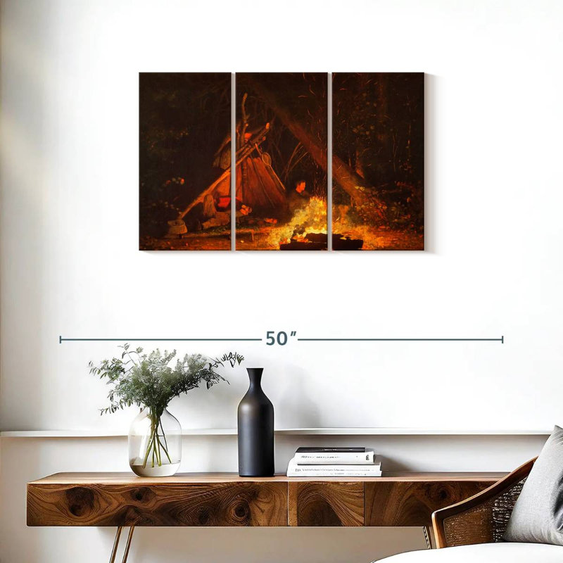 Senne Camp Fire, 20" H x 33" W
