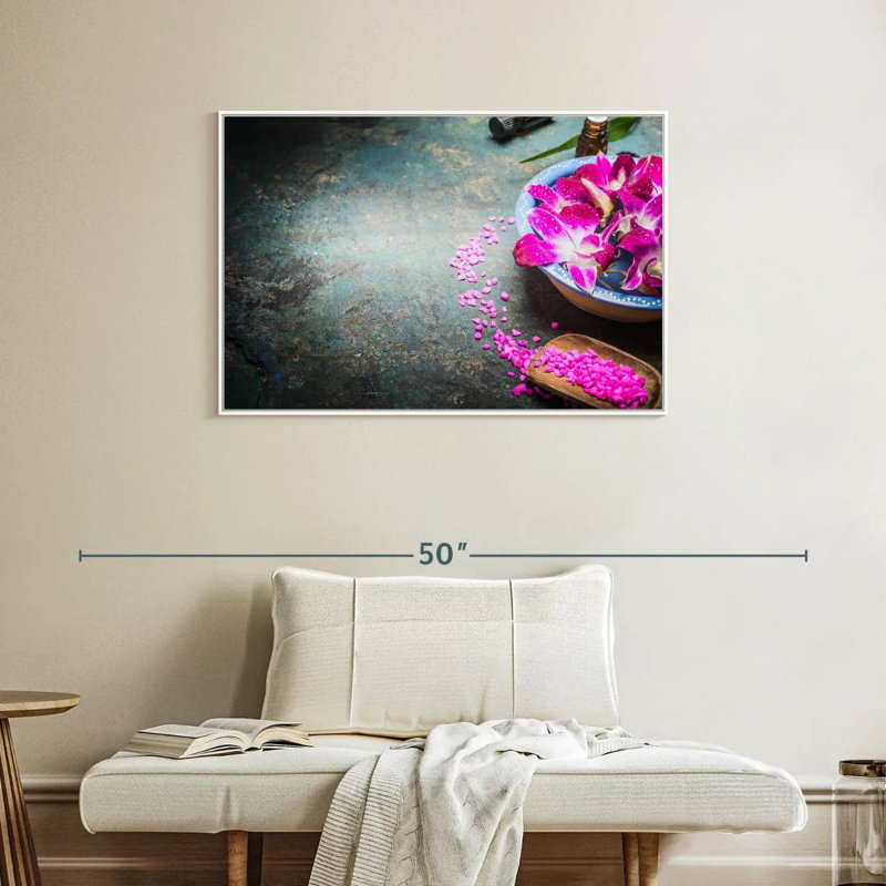 Spa Fusion, Cadre flottant blanc, 37 po x 25 po