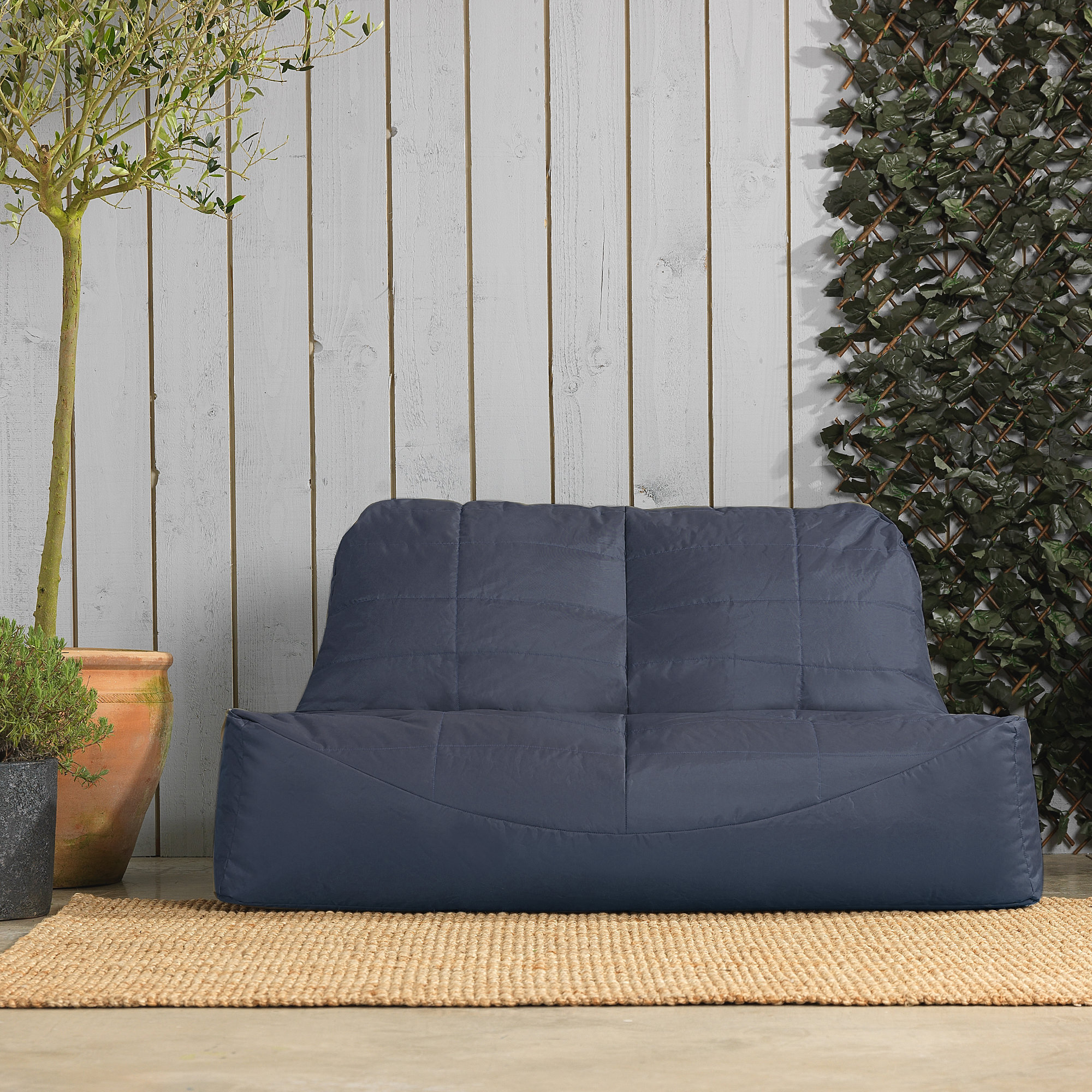 Isabelle And Max 100 Polyester Outdoor Friendly Refillable Bean Bag Sofa Uk