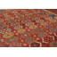 Tapis géométrique en laine réversible 8 x 11