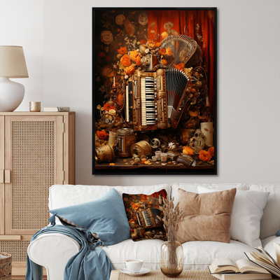 Soufflet soufflé ambre antique sur toile