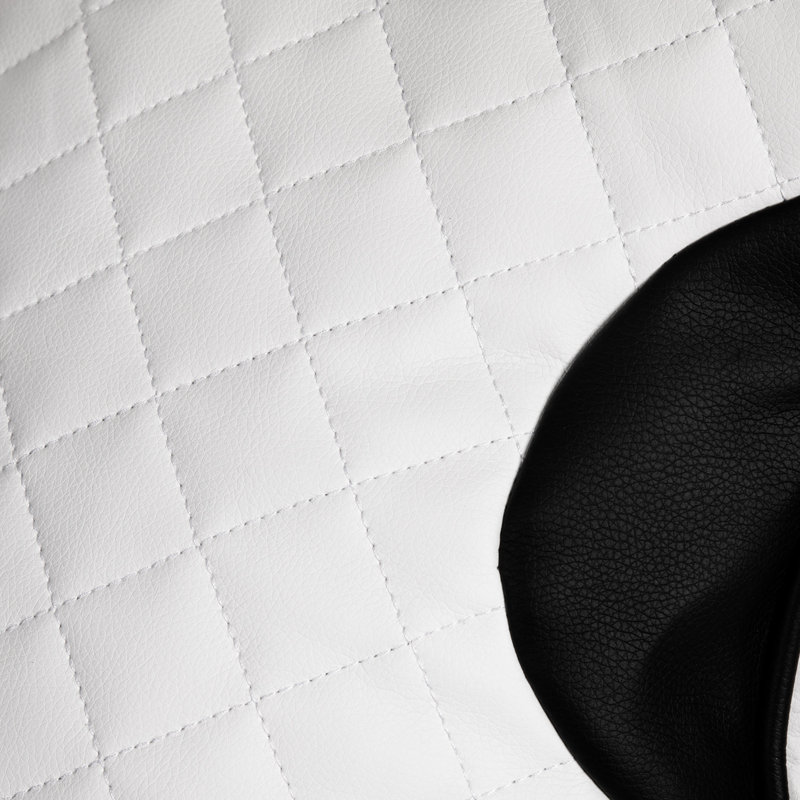  Faux Leather Gaming Bean Bag Chair, White Faux Leather