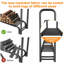 Support à bois de chauffage robuste de 8 pi avec filet en tissu - Capacité de 4 000 lb pour le rangement de bois de chauffage de différentes tailles