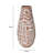 Earthenware Aztec Teardrop Flower Vase In Terracotta