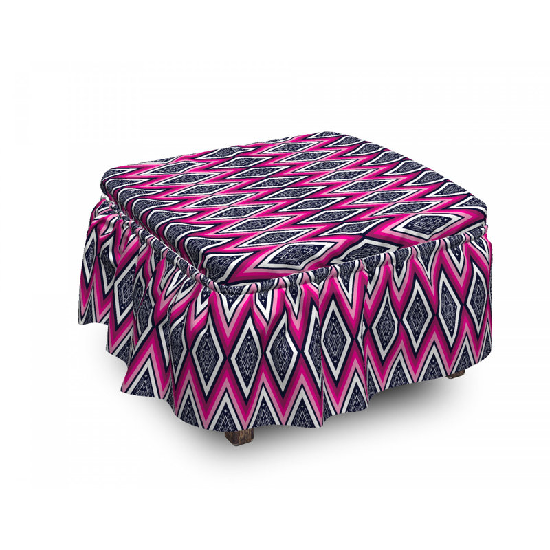 Housse pour à chevrons en zigzag repose-pieds