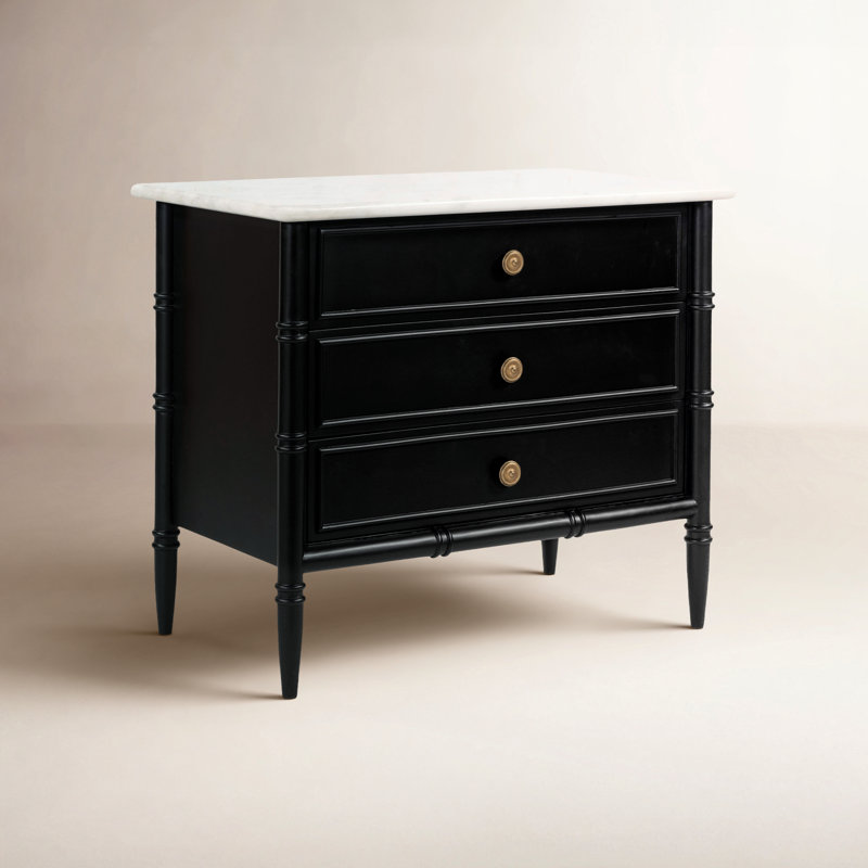 Berlin 3 Drawer Nightstand