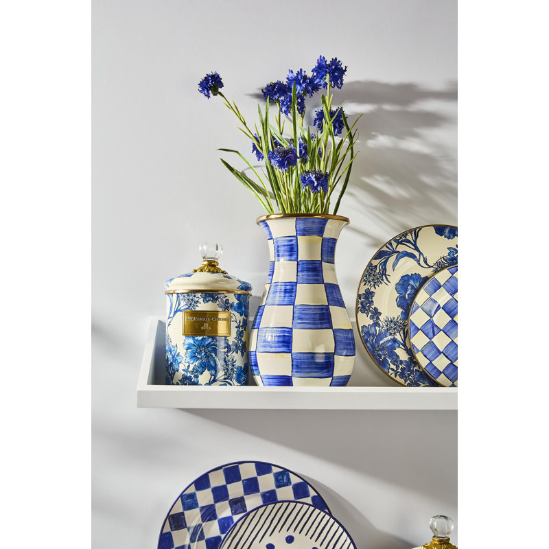 Royal Check Tall Vase