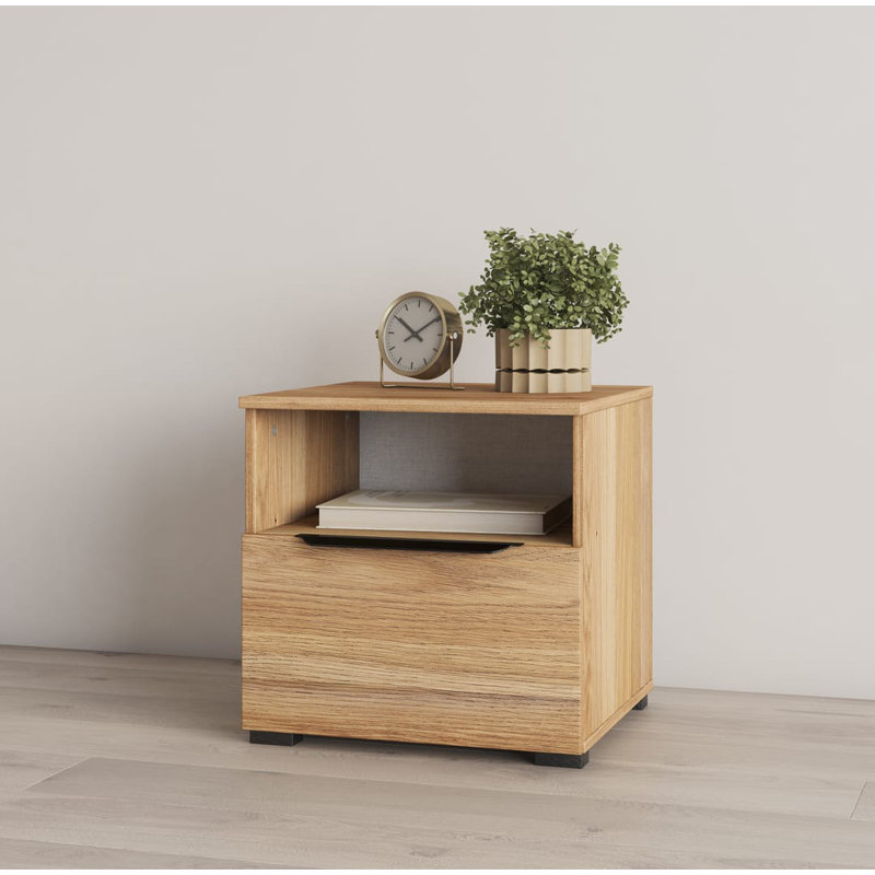 Pinjarra 45cm W Manufactured Wood Bedside Table