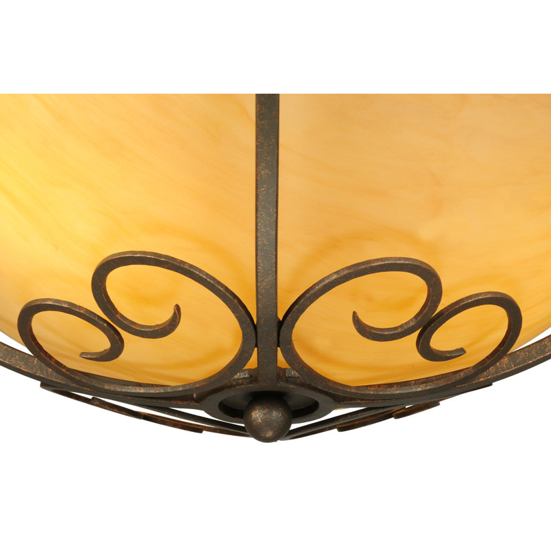 Plafonnier semi-encastré 3 lumières 18,5 po Hillier