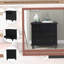 Armoire de rangement à 3 tiroirs en bois massif avec plateau coulissant, table de bout polyvalente pour chevet, vestibule ou téléphone-207494747